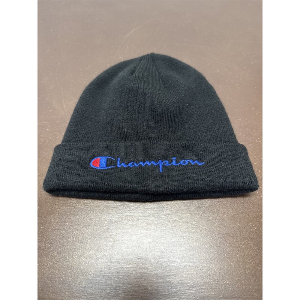 CHAMPION Knit Beanie - Ribbed Winter Hat - Outdoor Toboggan Ski Sports Skull Cap